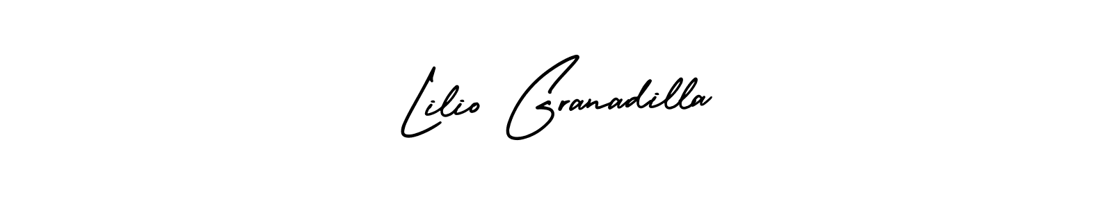 Make a beautiful signature design for name Lilio Granadilla. With this signature (AmerikaSignatureDemo-Regular) style, you can create a handwritten signature for free. Lilio Granadilla signature style 3 images and pictures png