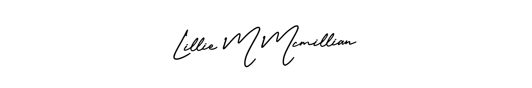 It looks lik you need a new signature style for name Lillie M Mcmillian. Design unique handwritten (AmerikaSignatureDemo-Regular) signature with our free signature maker in just a few clicks. Lillie M Mcmillian signature style 3 images and pictures png