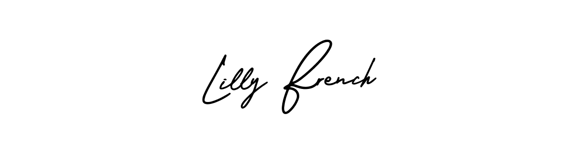Similarly AmerikaSignatureDemo-Regular is the best handwritten signature design. Signature creator online .You can use it as an online autograph creator for name Lilly French. Lilly French signature style 3 images and pictures png