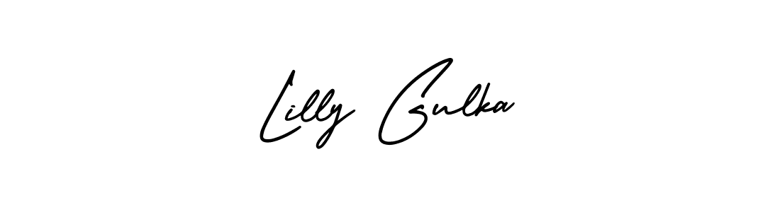 Make a beautiful signature design for name Lilly Gulka. With this signature (AmerikaSignatureDemo-Regular) style, you can create a handwritten signature for free. Lilly Gulka signature style 3 images and pictures png