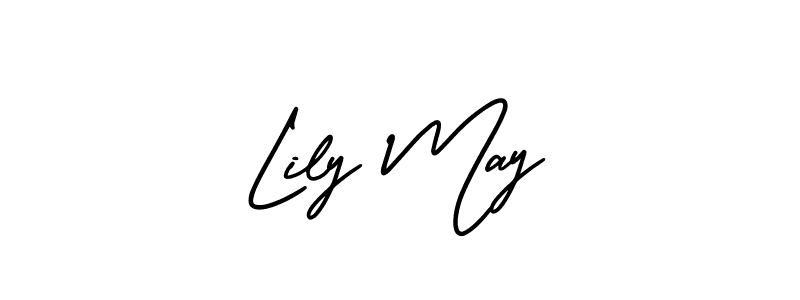 Use a signature maker to create a handwritten signature online. With this signature software, you can design (AmerikaSignatureDemo-Regular) your own signature for name Lily May. Lily May signature style 3 images and pictures png