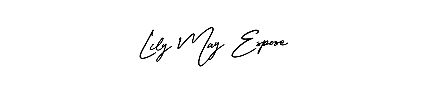 Use a signature maker to create a handwritten signature online. With this signature software, you can design (AmerikaSignatureDemo-Regular) your own signature for name Lily May Espose. Lily May Espose signature style 3 images and pictures png