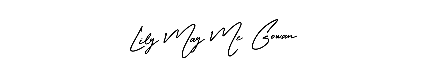 if you are searching for the best signature style for your name Lily May Mc Gowan. so please give up your signature search. here we have designed multiple signature styles  using AmerikaSignatureDemo-Regular. Lily May Mc Gowan signature style 3 images and pictures png