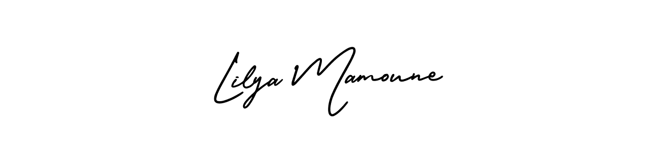 Design your own signature with our free online signature maker. With this signature software, you can create a handwritten (AmerikaSignatureDemo-Regular) signature for name Lilya Mamoune. Lilya Mamoune signature style 3 images and pictures png