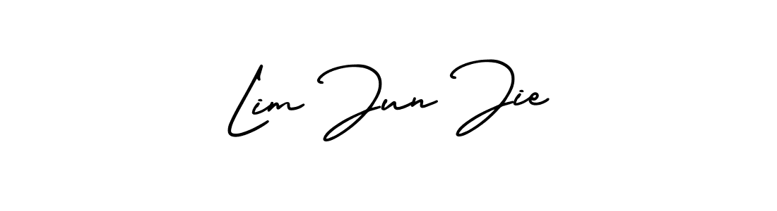 Similarly AmerikaSignatureDemo-Regular is the best handwritten signature design. Signature creator online .You can use it as an online autograph creator for name Lim Jun Jie. Lim Jun Jie signature style 3 images and pictures png