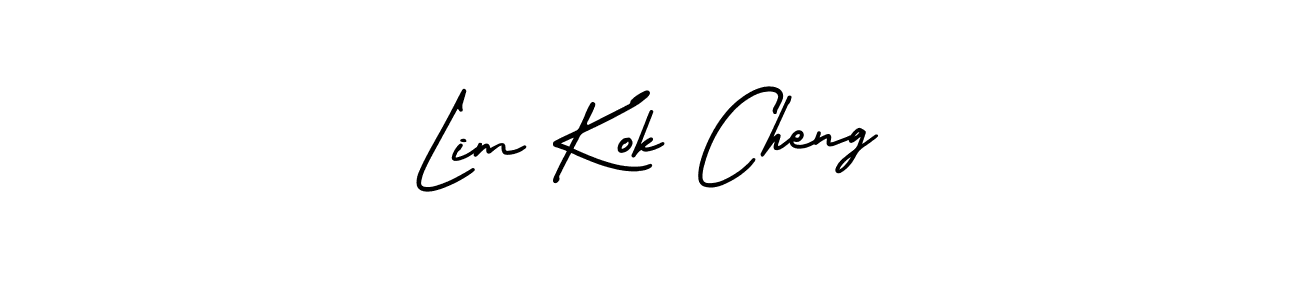 AmerikaSignatureDemo-Regular is a professional signature style that is perfect for those who want to add a touch of class to their signature. It is also a great choice for those who want to make their signature more unique. Get Lim Kok Cheng name to fancy signature for free. Lim Kok Cheng signature style 3 images and pictures png