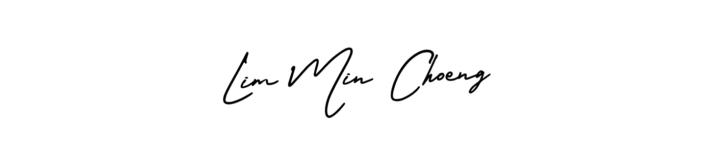 Design your own signature with our free online signature maker. With this signature software, you can create a handwritten (AmerikaSignatureDemo-Regular) signature for name Lim Min Choeng. Lim Min Choeng signature style 3 images and pictures png