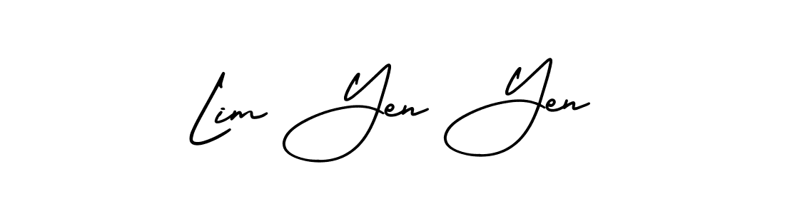 Similarly AmerikaSignatureDemo-Regular is the best handwritten signature design. Signature creator online .You can use it as an online autograph creator for name Lim Yen Yen. Lim Yen Yen signature style 3 images and pictures png