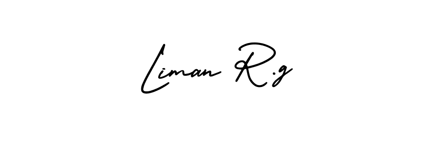 Also we have Liman R.g name is the best signature style. Create professional handwritten signature collection using AmerikaSignatureDemo-Regular autograph style. Liman R.g signature style 3 images and pictures png