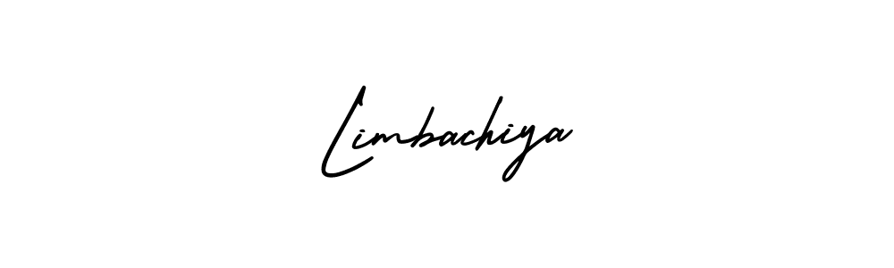 Make a beautiful signature design for name Limbachiya. With this signature (AmerikaSignatureDemo-Regular) style, you can create a handwritten signature for free. Limbachiya signature style 3 images and pictures png