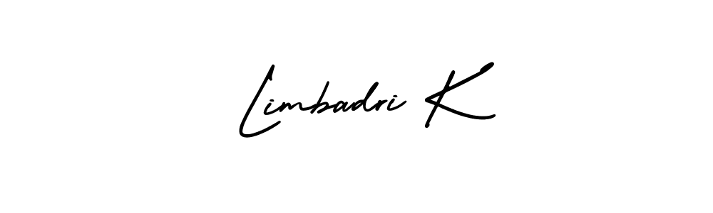 Also You can easily find your signature by using the search form. We will create Limbadri K name handwritten signature images for you free of cost using AmerikaSignatureDemo-Regular sign style. Limbadri K signature style 3 images and pictures png
