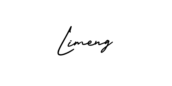 Design your own signature with our free online signature maker. With this signature software, you can create a handwritten (AmerikaSignatureDemo-Regular) signature for name Limeng. Limeng signature style 3 images and pictures png