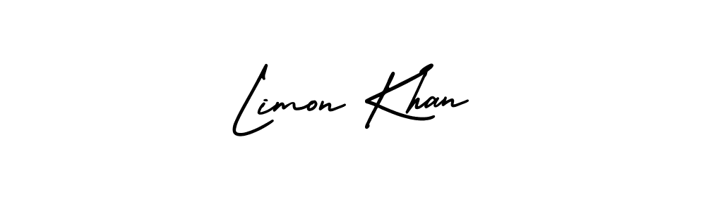 Design your own signature with our free online signature maker. With this signature software, you can create a handwritten (AmerikaSignatureDemo-Regular) signature for name Limon Khan. Limon Khan signature style 3 images and pictures png