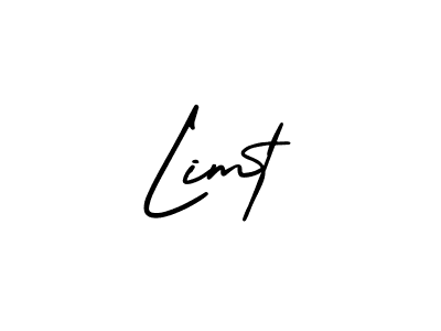 You should practise on your own different ways (AmerikaSignatureDemo-Regular) to write your name (Limt) in signature. don't let someone else do it for you. Limt signature style 3 images and pictures png