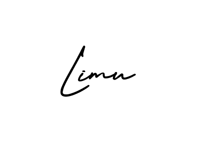 How to make Limu name signature. Use AmerikaSignatureDemo-Regular style for creating short signs online. This is the latest handwritten sign. Limu signature style 3 images and pictures png