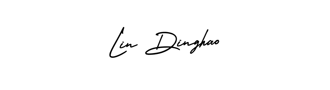 AmerikaSignatureDemo-Regular is a professional signature style that is perfect for those who want to add a touch of class to their signature. It is also a great choice for those who want to make their signature more unique. Get Lin Dinghao name to fancy signature for free. Lin Dinghao signature style 3 images and pictures png