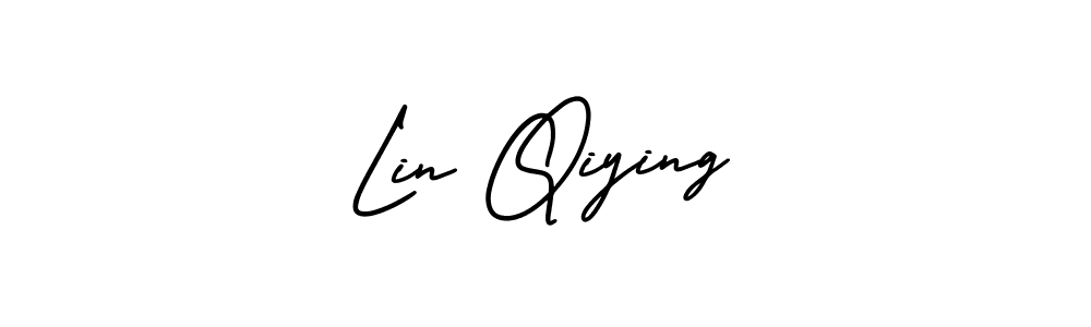 This is the best signature style for the Lin Qiying name. Also you like these signature font (AmerikaSignatureDemo-Regular). Mix name signature. Lin Qiying signature style 3 images and pictures png