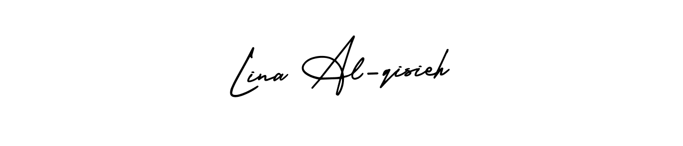 How to Draw Lina Al-qisieh signature style? AmerikaSignatureDemo-Regular is a latest design signature styles for name Lina Al-qisieh. Lina Al-qisieh signature style 3 images and pictures png