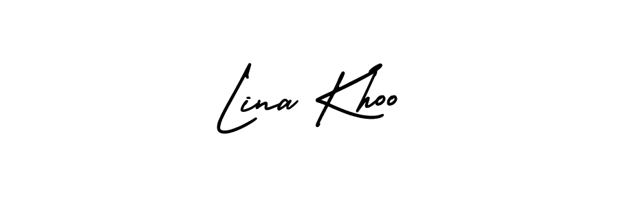Also we have Lina Khoo name is the best signature style. Create professional handwritten signature collection using AmerikaSignatureDemo-Regular autograph style. Lina Khoo signature style 3 images and pictures png