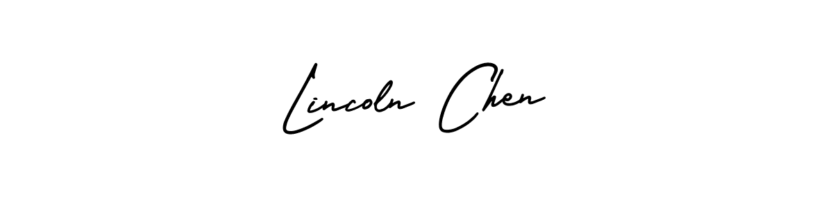 Create a beautiful signature design for name Lincoln Chen. With this signature (AmerikaSignatureDemo-Regular) fonts, you can make a handwritten signature for free. Lincoln Chen signature style 3 images and pictures png