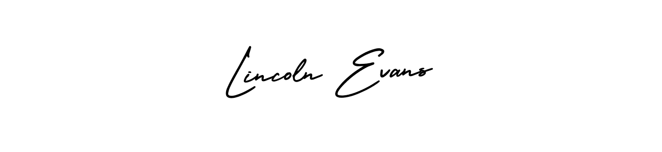 Make a beautiful signature design for name Lincoln Evans. With this signature (AmerikaSignatureDemo-Regular) style, you can create a handwritten signature for free. Lincoln Evans signature style 3 images and pictures png