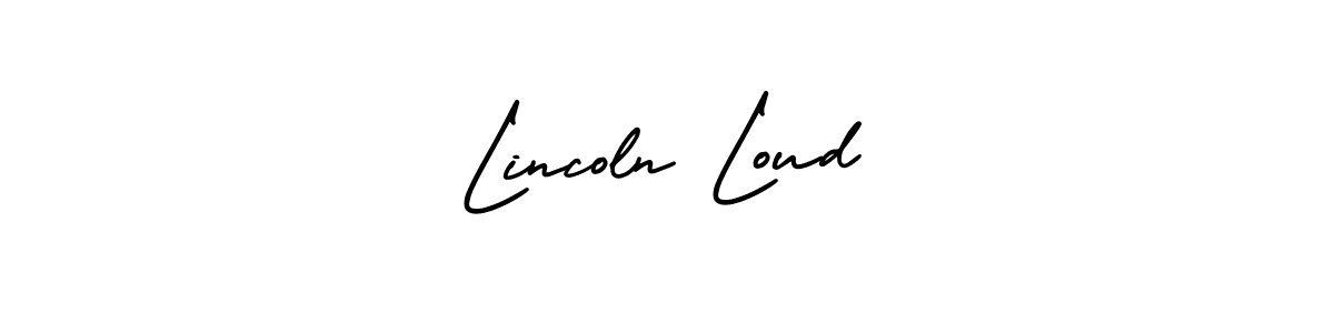 The best way (AmerikaSignatureDemo-Regular) to make a short signature is to pick only two or three words in your name. The name Lincoln Loud include a total of six letters. For converting this name. Lincoln Loud signature style 3 images and pictures png