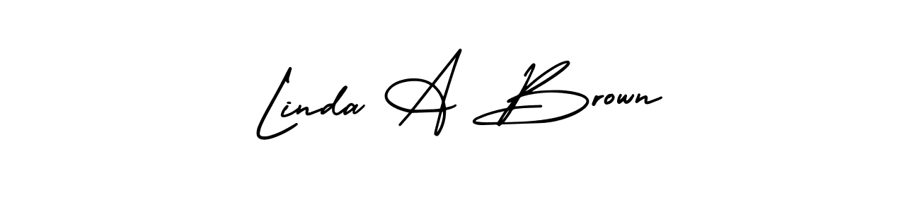 Use a signature maker to create a handwritten signature online. With this signature software, you can design (AmerikaSignatureDemo-Regular) your own signature for name Linda A Brown. Linda A Brown signature style 3 images and pictures png