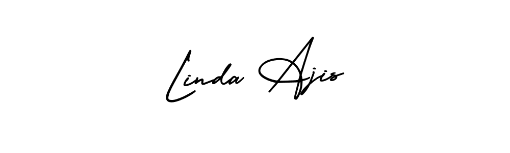 Create a beautiful signature design for name Linda Ajis. With this signature (AmerikaSignatureDemo-Regular) fonts, you can make a handwritten signature for free. Linda Ajis signature style 3 images and pictures png