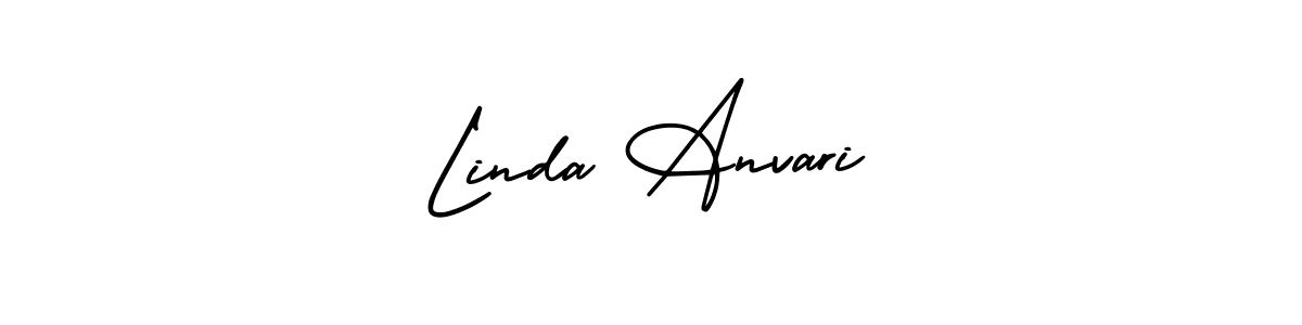 How to make Linda Anvari signature? AmerikaSignatureDemo-Regular is a professional autograph style. Create handwritten signature for Linda Anvari name. Linda Anvari signature style 3 images and pictures png