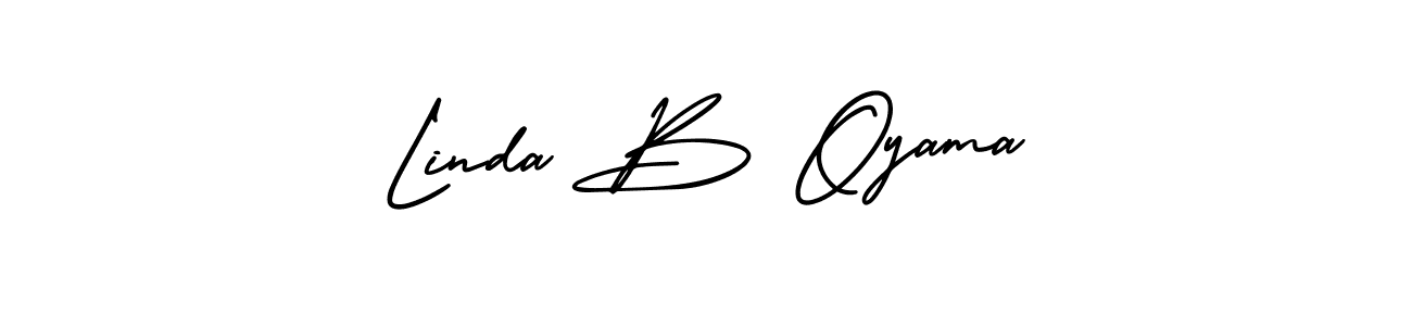 How to Draw Linda B Oyama signature style? AmerikaSignatureDemo-Regular is a latest design signature styles for name Linda B Oyama. Linda B Oyama signature style 3 images and pictures png