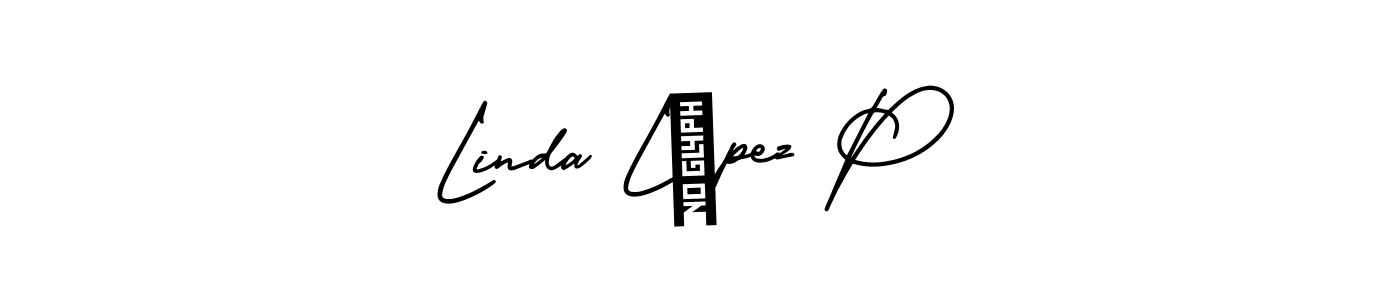 Design your own signature with our free online signature maker. With this signature software, you can create a handwritten (AmerikaSignatureDemo-Regular) signature for name Linda López P. Linda López P signature style 3 images and pictures png