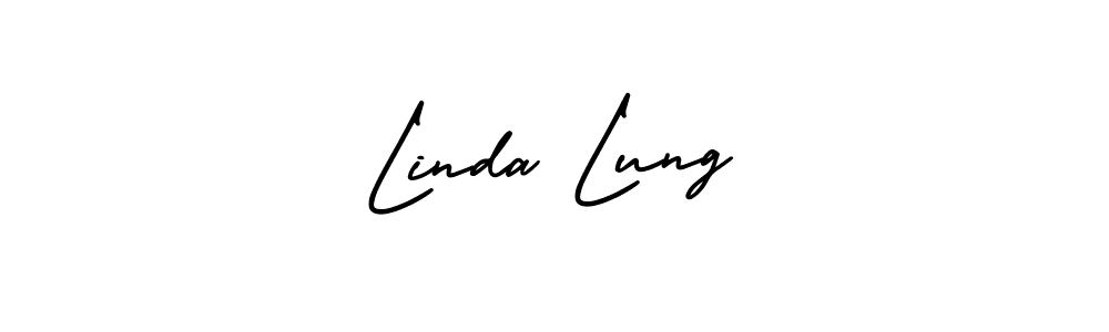 It looks lik you need a new signature style for name Linda Lung. Design unique handwritten (AmerikaSignatureDemo-Regular) signature with our free signature maker in just a few clicks. Linda Lung signature style 3 images and pictures png