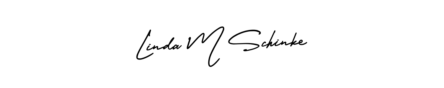 Make a beautiful signature design for name Linda M Schinke. With this signature (AmerikaSignatureDemo-Regular) style, you can create a handwritten signature for free. Linda M Schinke signature style 3 images and pictures png