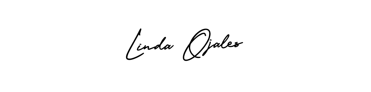 Best and Professional Signature Style for Linda Ojales. AmerikaSignatureDemo-Regular Best Signature Style Collection. Linda Ojales signature style 3 images and pictures png