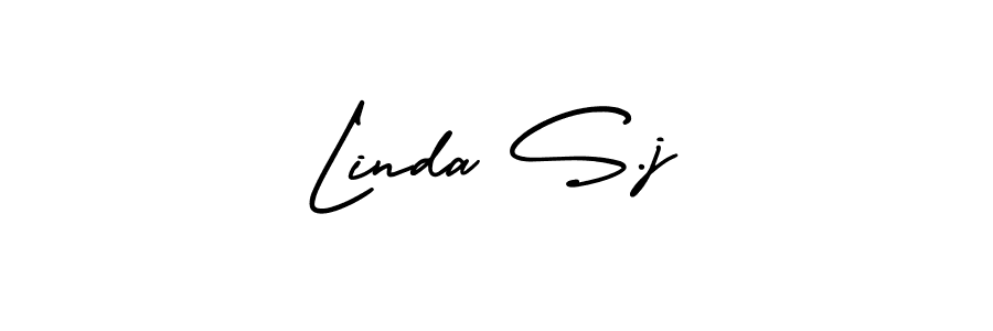 It looks lik you need a new signature style for name Linda S.j. Design unique handwritten (AmerikaSignatureDemo-Regular) signature with our free signature maker in just a few clicks. Linda S.j signature style 3 images and pictures png