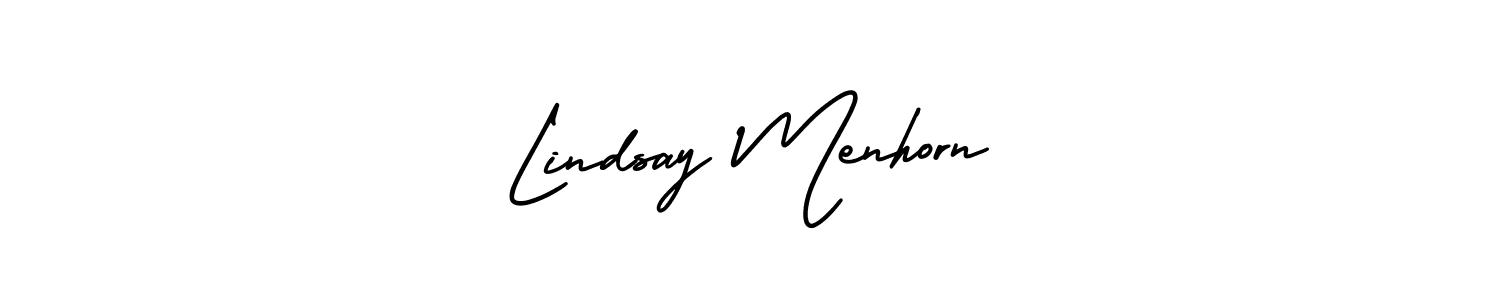 This is the best signature style for the Lindsay Menhorn name. Also you like these signature font (AmerikaSignatureDemo-Regular). Mix name signature. Lindsay Menhorn signature style 3 images and pictures png