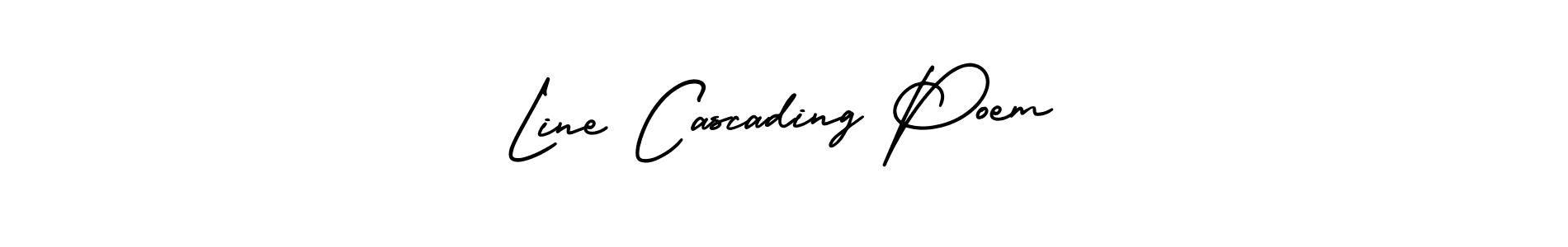Best and Professional Signature Style for Line Cascading Poem. AmerikaSignatureDemo-Regular Best Signature Style Collection. Line Cascading Poem signature style 3 images and pictures png