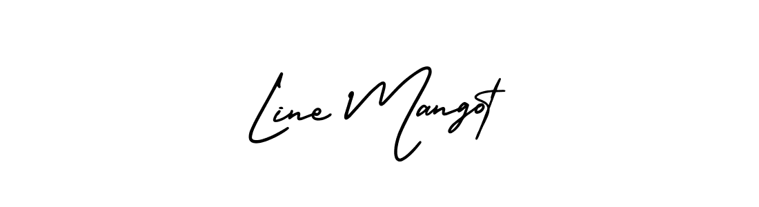 Make a beautiful signature design for name Line Mangot. Use this online signature maker to create a handwritten signature for free. Line Mangot signature style 3 images and pictures png