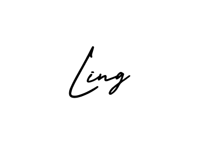 Design your own signature with our free online signature maker. With this signature software, you can create a handwritten (AmerikaSignatureDemo-Regular) signature for name Ling. Ling signature style 3 images and pictures png