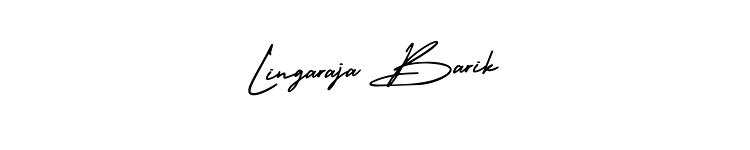 Lingaraja Barik stylish signature style. Best Handwritten Sign (AmerikaSignatureDemo-Regular) for my name. Handwritten Signature Collection Ideas for my name Lingaraja Barik. Lingaraja Barik signature style 3 images and pictures png