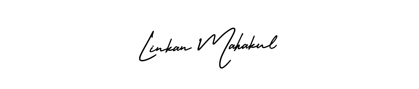 Create a beautiful signature design for name Linkan Mahakul. With this signature (AmerikaSignatureDemo-Regular) fonts, you can make a handwritten signature for free. Linkan Mahakul signature style 3 images and pictures png