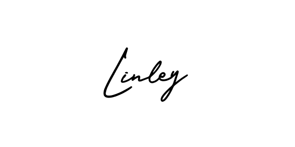 Linley stylish signature style. Best Handwritten Sign (AmerikaSignatureDemo-Regular) for my name. Handwritten Signature Collection Ideas for my name Linley. Linley signature style 3 images and pictures png