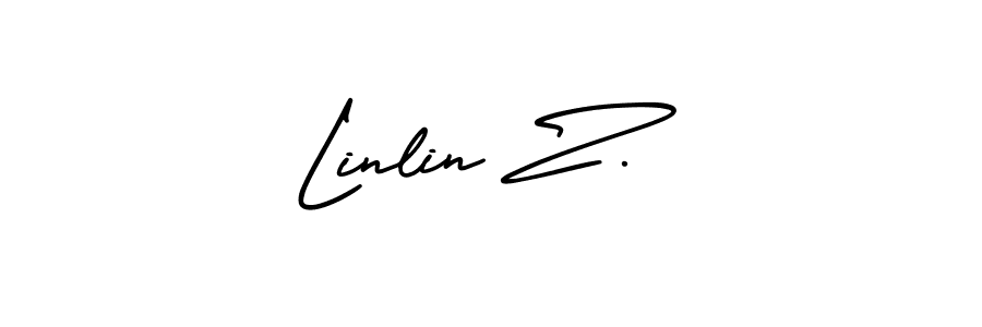 Make a beautiful signature design for name Linlin Z.. With this signature (AmerikaSignatureDemo-Regular) style, you can create a handwritten signature for free. Linlin Z. signature style 3 images and pictures png