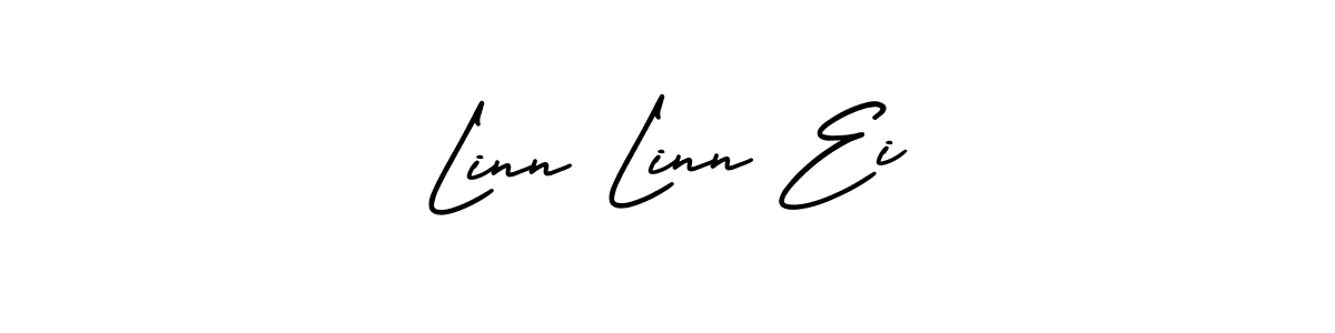 Also You can easily find your signature by using the search form. We will create Linn Linn Ei name handwritten signature images for you free of cost using AmerikaSignatureDemo-Regular sign style. Linn Linn Ei signature style 3 images and pictures png