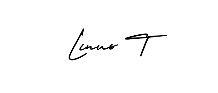 How to make Linus T signature? AmerikaSignatureDemo-Regular is a professional autograph style. Create handwritten signature for Linus T name. Linus T signature style 3 images and pictures png