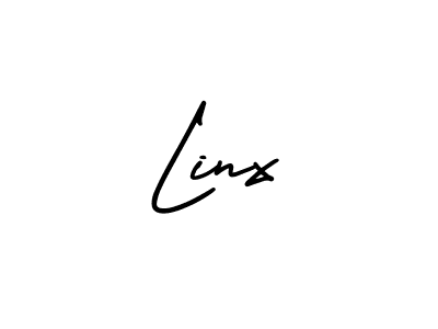 Use a signature maker to create a handwritten signature online. With this signature software, you can design (AmerikaSignatureDemo-Regular) your own signature for name Linx. Linx signature style 3 images and pictures png