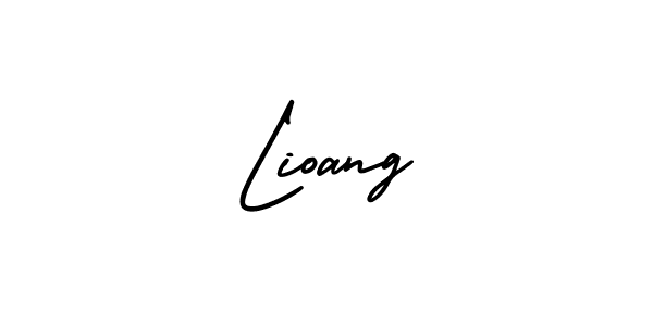 Use a signature maker to create a handwritten signature online. With this signature software, you can design (AmerikaSignatureDemo-Regular) your own signature for name Lioang. Lioang signature style 3 images and pictures png