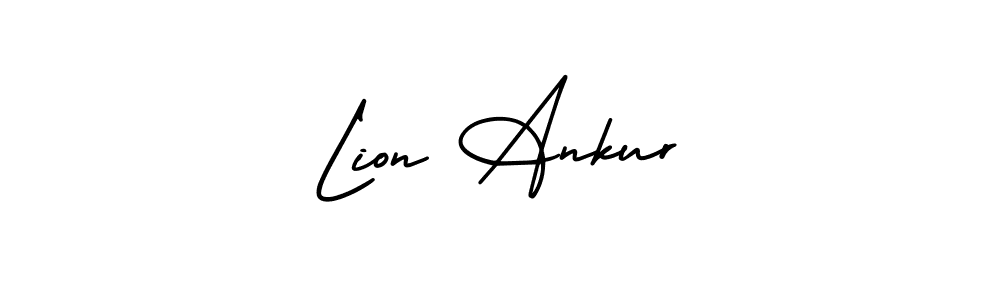 Also You can easily find your signature by using the search form. We will create Lion Ankur name handwritten signature images for you free of cost using AmerikaSignatureDemo-Regular sign style. Lion Ankur signature style 3 images and pictures png