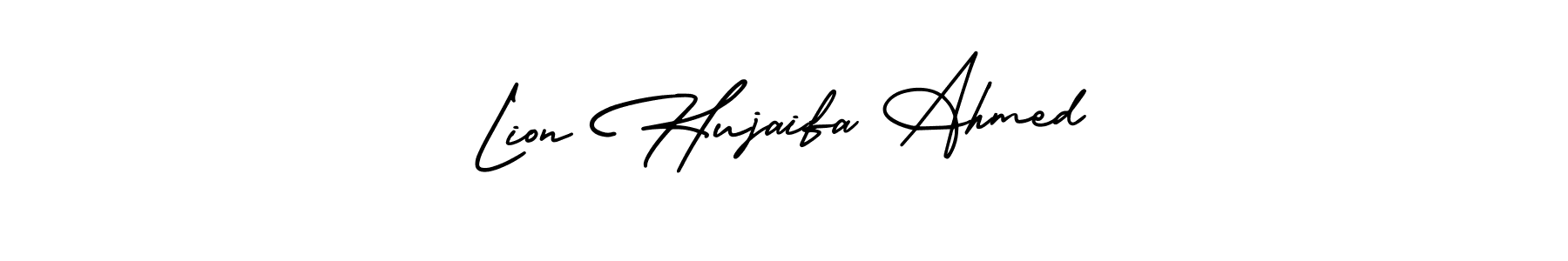 Make a beautiful signature design for name Lion Hujaifa Ahmed. Use this online signature maker to create a handwritten signature for free. Lion Hujaifa Ahmed signature style 3 images and pictures png