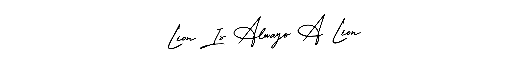 Similarly AmerikaSignatureDemo-Regular is the best handwritten signature design. Signature creator online .You can use it as an online autograph creator for name Lion Is Always A Lion. Lion Is Always A Lion signature style 3 images and pictures png